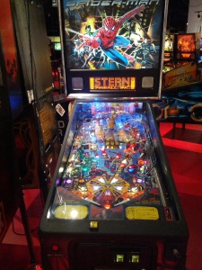 Spiderman pinball table