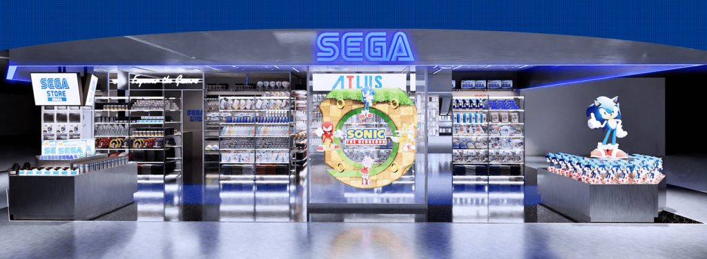 Sega store Osaka front storefront view
